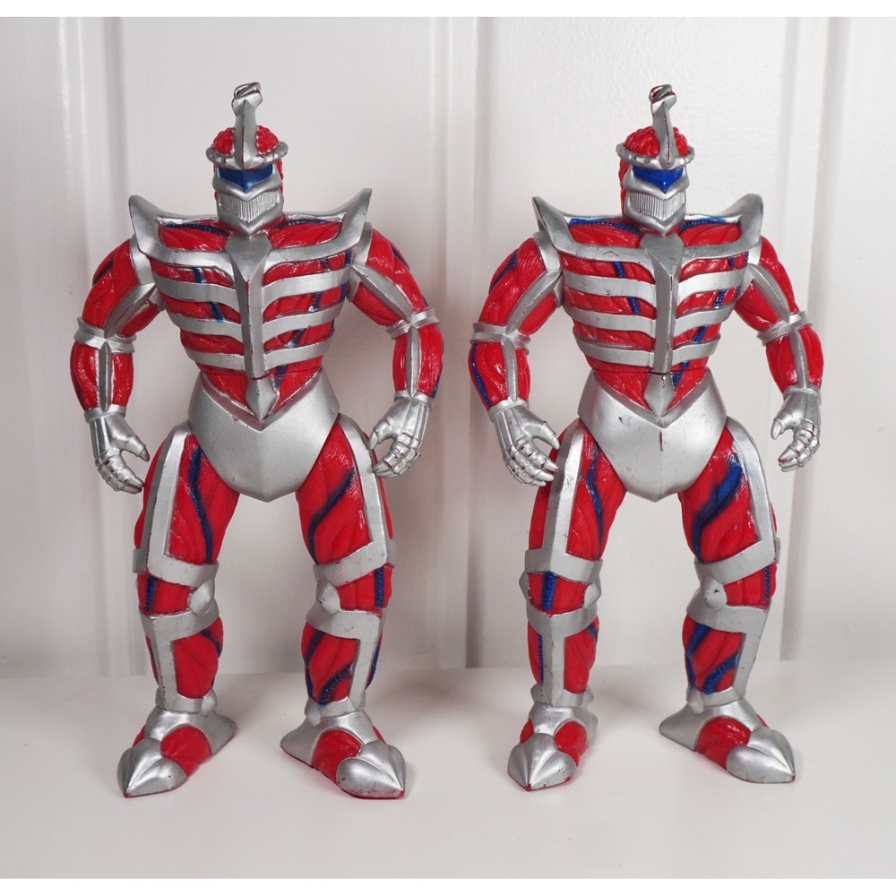 (2) Bandai 90s Power Rangers Villain Evil Lord Zedd 8" Vintage
